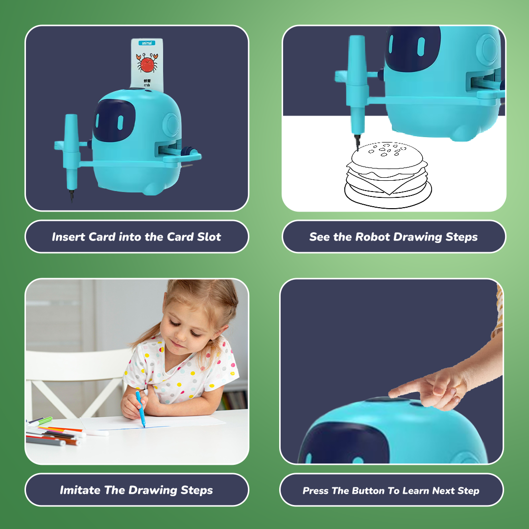 Kids Automatic Drawing Robot Toy